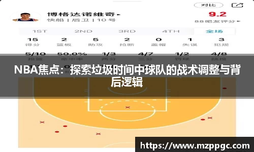 NBA焦点：探索垃圾时间中球队的战术调整与背后逻辑